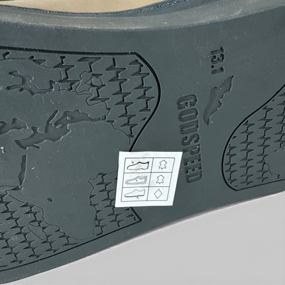 Godspeed Movement‎ Combat Boots Khaki Leather Lace Up Unisex Wm 12/Men 10/11 NIB - Picture 8 of 11